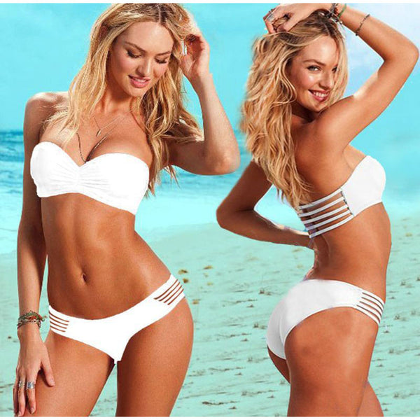 Pure Color Two-Piece Beachwear