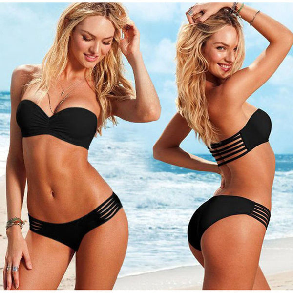 Pure Color Two-Piece Beachwear