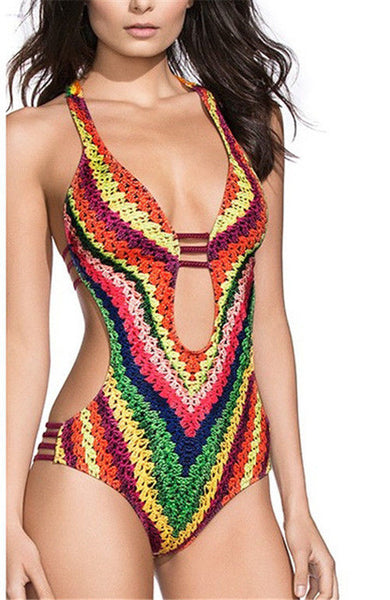 Push Up Padded One-Piece Bikini Swimwear