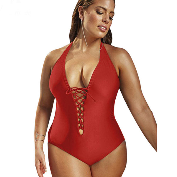 Retro Vintage Bathing One-Piece Suit