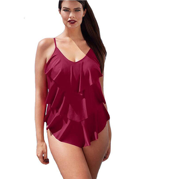 Retro Vintage Bathing One-Piece Suit