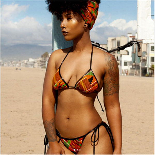 African Print Two-Pieces Swimsuit